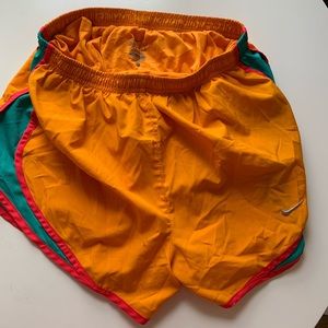 Nike running shorts.